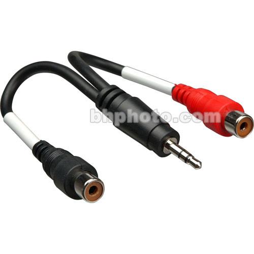 Hosa Technology Stereo Mini Male to 2 RCA Female Y-Cable YRA-154