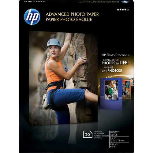 HP Advanced Photo Paper (Glossy) - 5 x 7