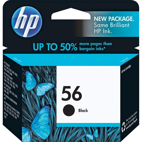 HP HP 56 Black Inkjet Print Cartridge (19ml) C6656AN#140, HP, HP, 56, Black, Inkjet, Print, Cartridge, 19ml, C6656AN#140,