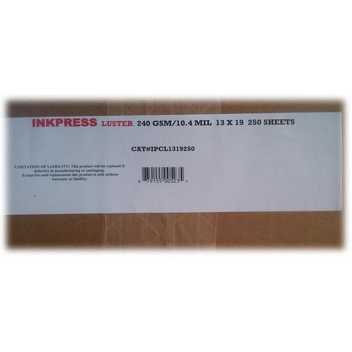 Inkpress Media Luster RC Inkjet Photo-Grade Paper 10 IPCL1319250, Inkpress, Media, Luster, RC, Inkjet, Photo-Grade, Paper, 10, IPCL1319250