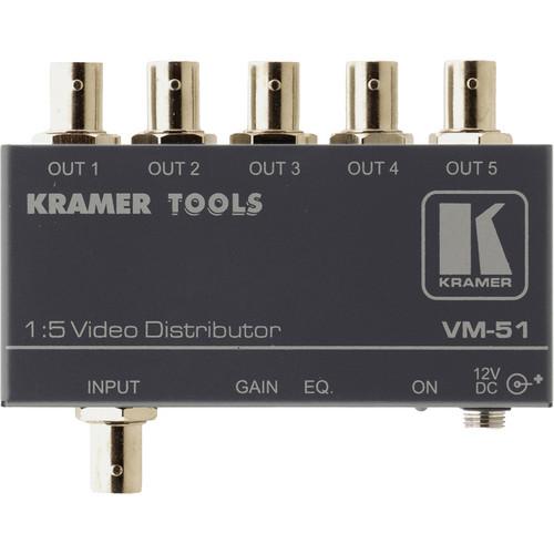 Kramer VM-51 1X5 Video Distribution Amplifier VM-51, Kramer, VM-51, 1X5, Video, Distribution, Amplifier, VM-51,