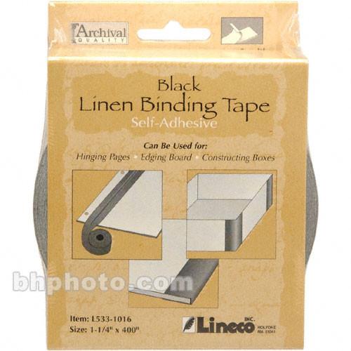 Lineco Linen Tape - Self-Adhesive - Black - 1.25