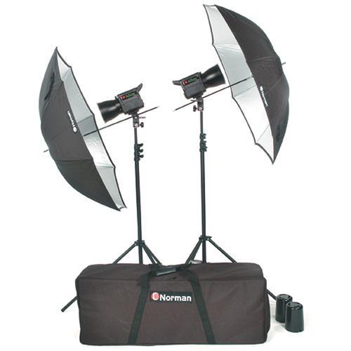 Norman Allure C1000 2 Lights/Umbrellas/Stands Kit 812779