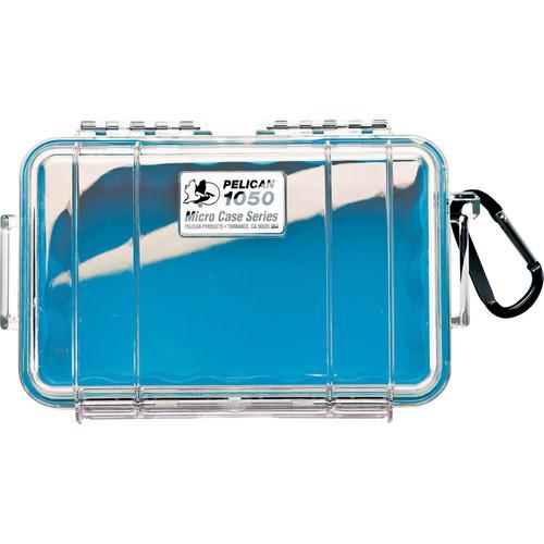 Pelican 1050 Clear Micro Case (Blue) 1050-026-100