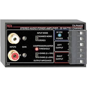 RDL TX-PA40D - 40 Watt Stereo Amplifier TX-PA40DE, RDL, TX-PA40D, 40, Watt, Stereo, Amplifier, TX-PA40DE,