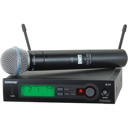 Shure SLX Series Wireless Microphone System SLX24/BETA58-H5, Shure, SLX, Series, Wireless, Microphone, System, SLX24/BETA58-H5,