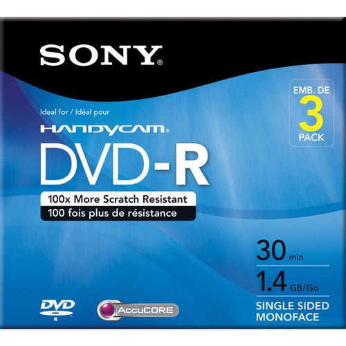 Sony  1.4 GB DVD-R (3 Discs) 3DMR30R1H, Sony, 1.4, GB, DVD-R, 3, Discs, 3DMR30R1H, Video