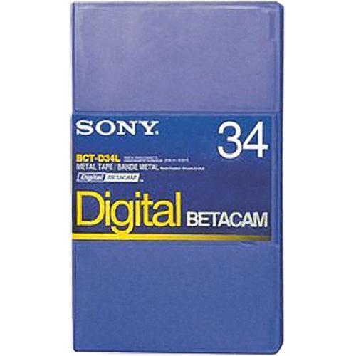 Sony BCT-D34L 34 Minute Large Digital Betacam Cassette BCTD34LE, Sony, BCT-D34L, 34, Minute, Large, Digital, Betacam, Cassette, BCTD34LE