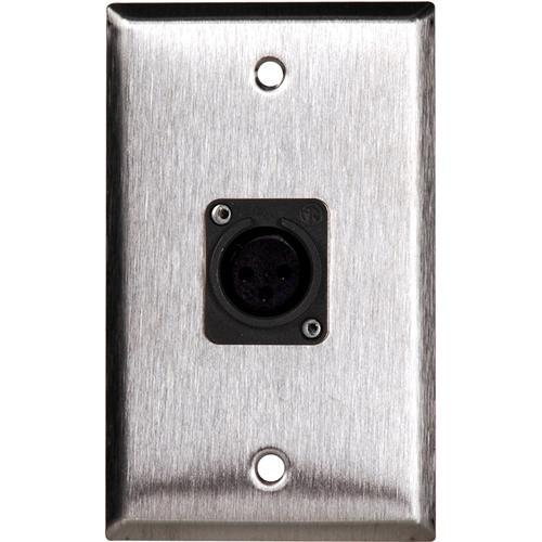 TecNec WPL-1115 Stainless Steel 1-Gang Wall Plate WPL-1115
