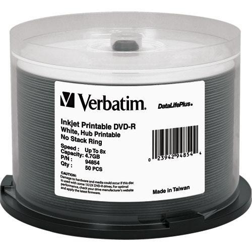 Verbatim DVD-R 4.7GB 8X DataLifePlus Printable (50) 94854