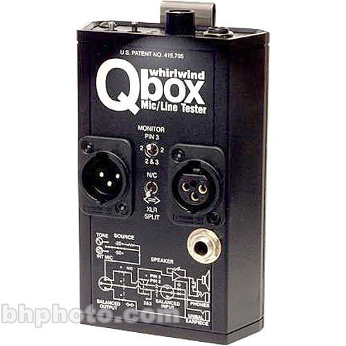 Whirlwind QBOX - Audio Line Tester/Test Tone Generator QBOX, Whirlwind, QBOX, Audio, Line, Tester/Test, Tone, Generator, QBOX,