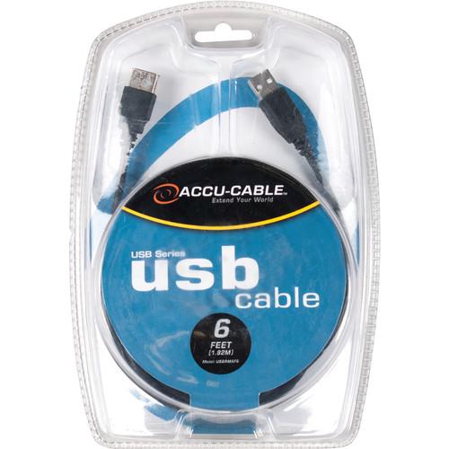 American DJ Accu-Cable USB 2.0 Type A Male to Type A USBAMAF6