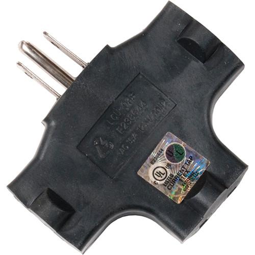 American DJ EC-3FER Edison Tri-Tap Power Adapter (Black) EC3FER