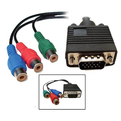 Avenview VGA HD15 to 3 x RCA Component Video VGA-COMP-CABLE, Avenview, VGA, HD15, to, 3, x, RCA, Component, Video, VGA-COMP-CABLE,