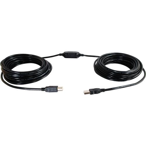 C2G USB A/B Active Cable (Center Booster Format) (25') 38989