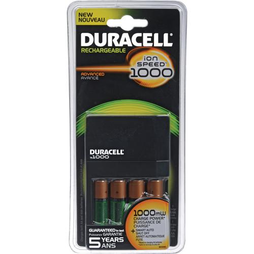 Duracell Ion Speed 1000 Battery Charger With 4 AA NiMH CEF14DX4N, Duracell, Ion, Speed, 1000, Battery, Charger, With, 4, AA, NiMH, CEF14DX4N