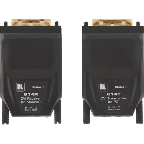 Kramer 614R/T 1-Fiber Detachable DVI Optical Transmitter 614R/T
