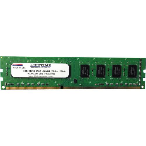 Lifetime Memory 4GB PC3-12800 1600 MHz DIMM Memory Dual 10308-4