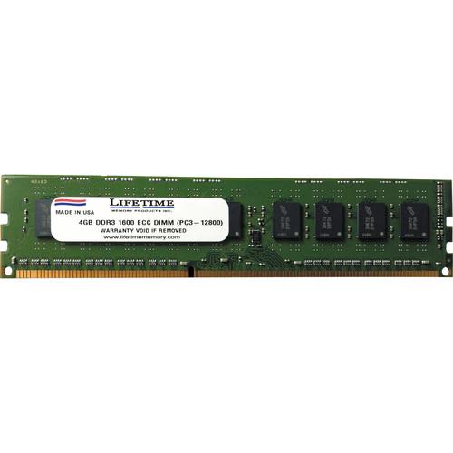 Lifetime Memory 4GB PC3-12800 ECC DIMM Dual Inline 10308-4ECC