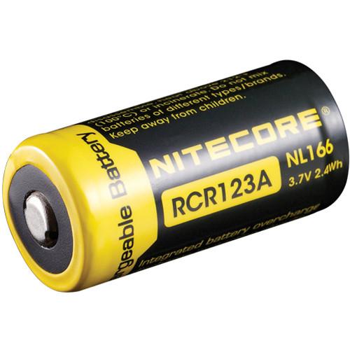 NITECORE RCR123A Li-Ion Rechargeable Battery (3.7V, 650mAh), NITECORE, RCR123A, Li-Ion, Rechargeable, Battery, 3.7V, 650mAh,
