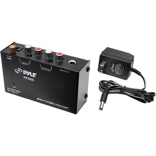 Pyle Pro PP555 Ultra-Compact Phono Turntable Pre-Amplifier PP555