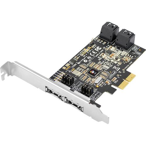 SIIG 4-Port SATA 6 Gb/s Dual Profile Hybrid PCIe SC-SA0R11-S1, SIIG, 4-Port, SATA, 6, Gb/s, Dual, Profile, Hybrid, PCIe, SC-SA0R11-S1