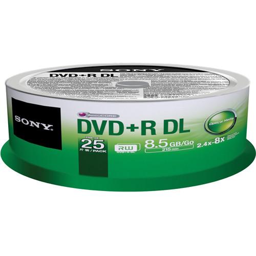 Sony DVD R 8.5 GB Dual Layer Recordable Discs 25DPR85SP/US