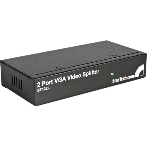 StarTech 2-Port VGA Video Splitter (250 MHz, Black) ST122L, StarTech, 2-Port, VGA, Video, Splitter, 250, MHz, Black, ST122L,