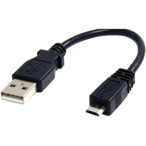 StarTech USB A to micro-USB B Cable (Black, 6