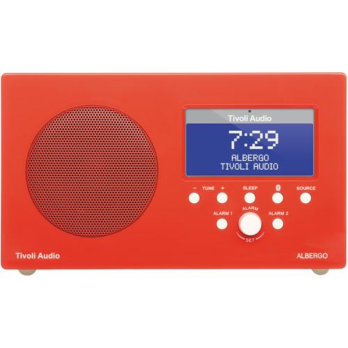 Tivoli Albergo Clock Radio (Gloss Red/White) ALBGRD