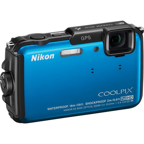 Used Nikon COOLPIX AW110 Digital Camera (Blue) 26411B, Used, Nikon, COOLPIX, AW110, Digital, Camera, Blue, 26411B,