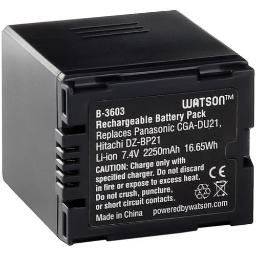 Watson CGA-DU21 Lithium-Ion Battery Pack (7.4V, 2250mAh) B-3603, Watson, CGA-DU21, Lithium-Ion, Battery, Pack, 7.4V, 2250mAh, B-3603