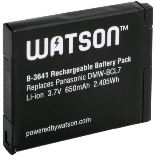 Watson DMW-BCL7 Lithium-Ion Battery Pack (3.7V, 650mAh) B-3641, Watson, DMW-BCL7, Lithium-Ion, Battery, Pack, 3.7V, 650mAh, B-3641