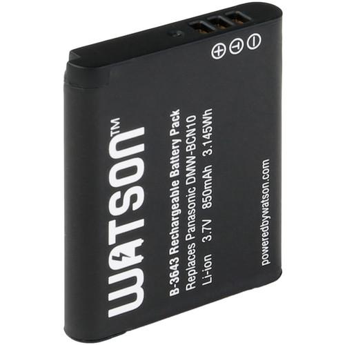 Watson DMW-BCN10 Lithium-Ion Battery Pack (3.7V, 850mAh) B-3643, Watson, DMW-BCN10, Lithium-Ion, Battery, Pack, 3.7V, 850mAh, B-3643