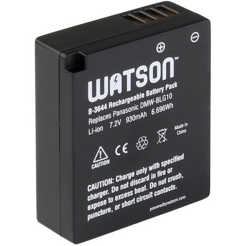 Watson DMW-BLG10 Lithium-Ion Battery Pack (7.2V, 930mAh) B-3644, Watson, DMW-BLG10, Lithium-Ion, Battery, Pack, 7.2V, 930mAh, B-3644