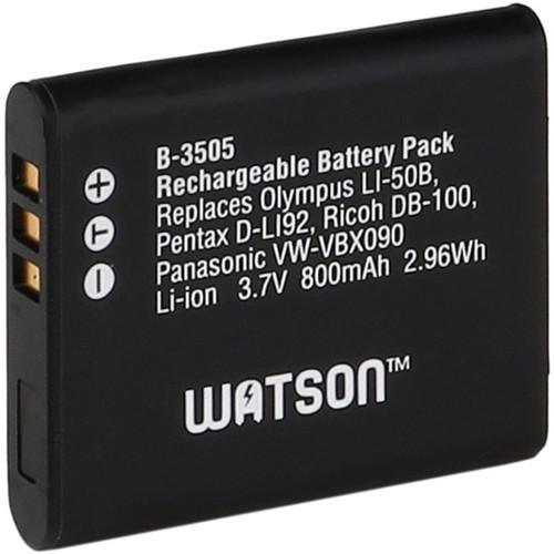 Watson LI-50B / VW-VBX090 / D-Li92 Lithium-Ion Battery B-3505, Watson, LI-50B, /, VW-VBX090, /, D-Li92, Lithium-Ion, Battery, B-3505