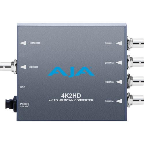 AJA 4K2HD 4K/UHD to 3G/HD/SD-SDI and HDMI Downconverter 4K2HD