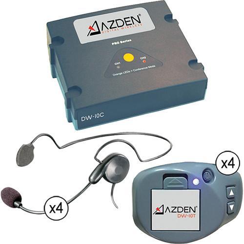 Azden DW-1000 4 Channel Wireless Headset System DW-1000