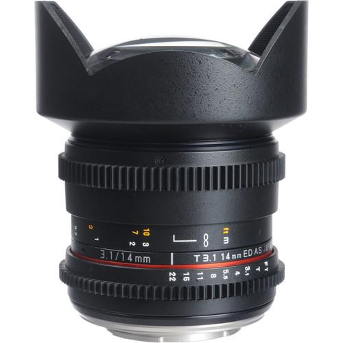 Bower 14mm T3.1 Super Wide-Angle Cine Lens For Olympus SLY14VDOD