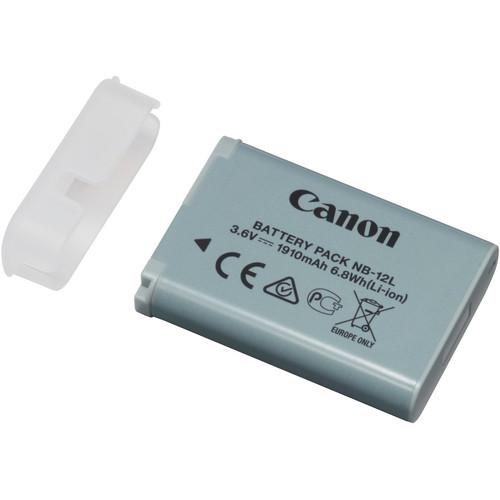 Canon NB-12L Lithium-Ion Battery Pack (3.6V, 1910mAh) 9426B001, Canon, NB-12L, Lithium-Ion, Battery, Pack, 3.6V, 1910mAh, 9426B001