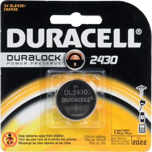 Duracell CR2430 Lithium Battery (3 V, 285 mAh) 2430BP