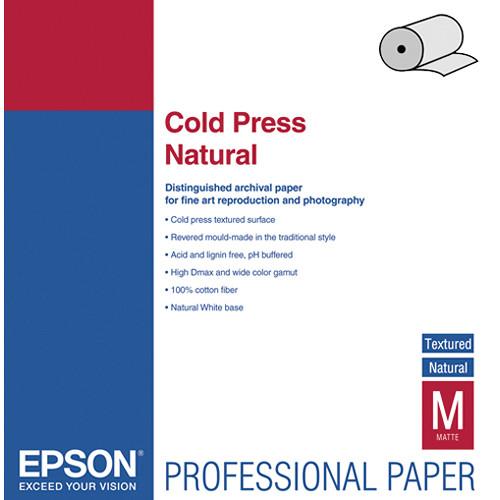 Epson Cold Press Natural Archival Inkjet Paper S042305, Epson, Cold, Press, Natural, Archival, Inkjet, Paper, S042305,