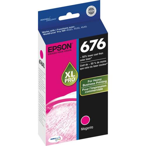 Epson Epson 676XL Magenta Ink Cartridge T676XL320, Epson, Epson, 676XL, Magenta, Ink, Cartridge, T676XL320,