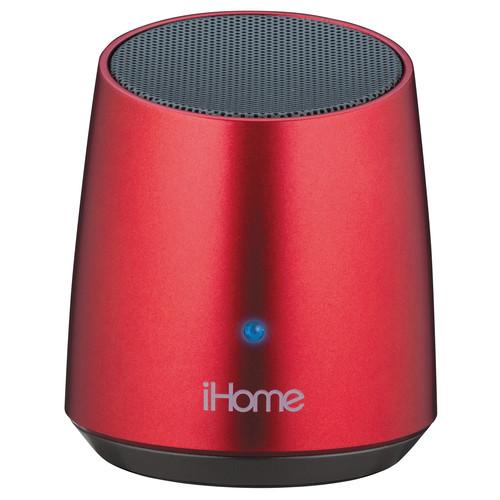 iHome iBT69 Bluetooth Rechargeable Mini Speaker (Red) IBT69RC, iHome, iBT69, Bluetooth, Rechargeable, Mini, Speaker, Red, IBT69RC