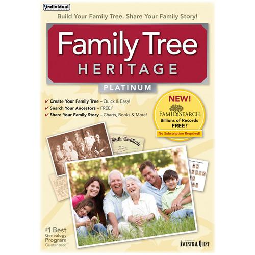 Individual Software Family Tree Heritage Platinum 8 FAMTRHER8, Individual, Software, Family, Tree, Heritage, Platinum, 8, FAMTRHER8