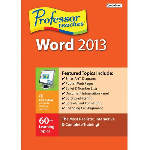 Individual Software Professor Teaches Word 2013 PRF-WC13