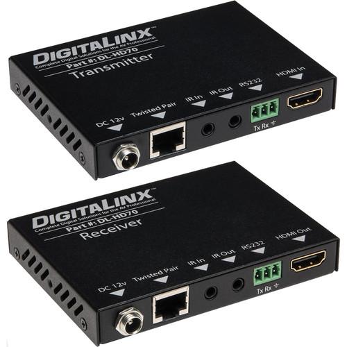 Intelix HDMI Over Twisted Pair Extender with Power and DL-HD70, Intelix, HDMI, Over, Twisted, Pair, Extender, with, Power, DL-HD70