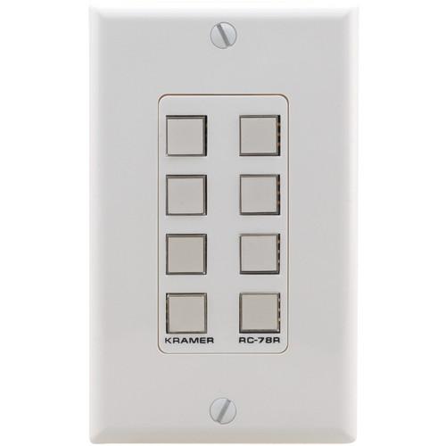 Kramer RC-78R Configurable 8-Button Wall Plate RC-78R, Kramer, RC-78R, Configurable, 8-Button, Wall, Plate, RC-78R,