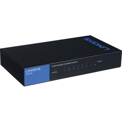 Linksys SE3008 8-Port Gigabit Ethernet Switch SE3008