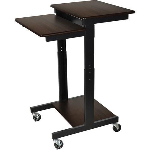Luxor PS3945 Mobile Height-Adjustable Stand (Walnut) PS3945-W